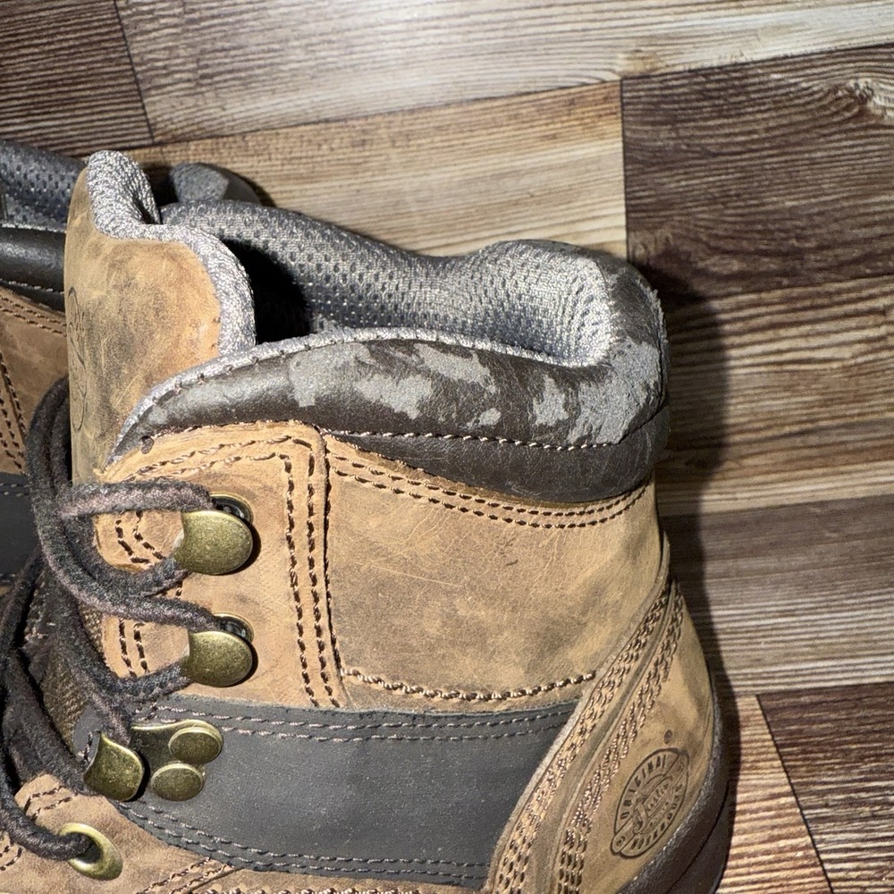 Justin Work Boots Mens 10 EE Brown Leather Electrical Hazard Aluminum Safety Toe - Picture 9 of 9